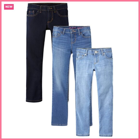 Cotton Poly Blend Skinny Jeans with Stretch 3-Pack